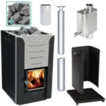 Harvia Pro 20 Deluxe Wood Burning Stove Kit - Stainless Steel